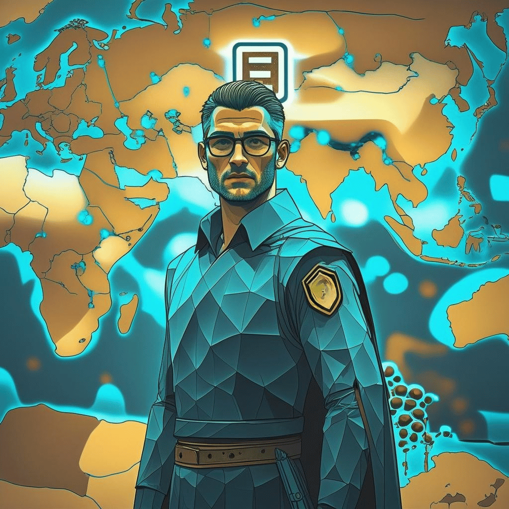 Cross-Border Collaboration Illustration